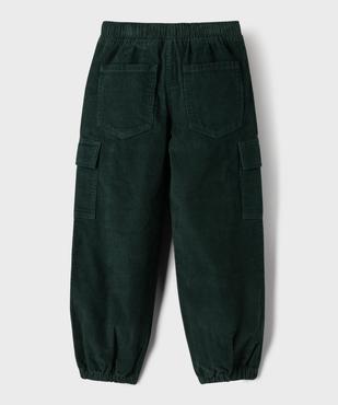 Pantalon jogger en velours côtelé garçon vue3 - GEMO (ENFANT) - GEMO