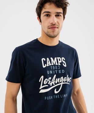 Tee-shirt manches courtes imprimé homme - Camps United vue3 - CAMPS GEMO FOR GOOD - GEMO