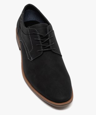 Derbies unis à lacets ronds et jeu de surpiqûres homme vue6 - MARIO BALDANO - GEMO