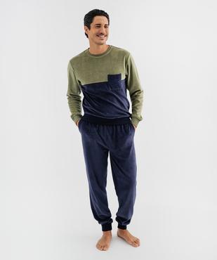 Pyjama en velours bicolore homme vue2 - GEMO 4G HOMME - GEMO