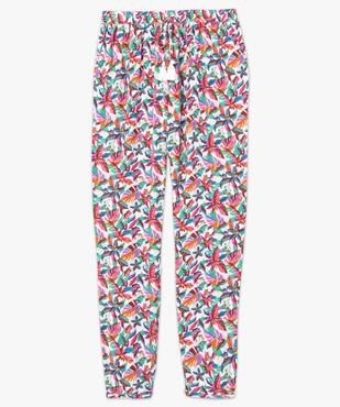 Pantalon femme fluide à motifs exotiques vue4 - GEMO(FEMME PAP) - GEMO