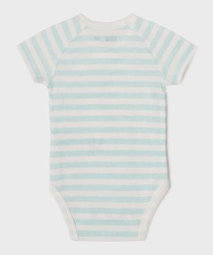 Body à manches courtes fermeture devant bébé garçon (lot de 3) vue4 - GEMO 4G BEBE - GEMO