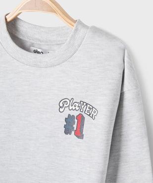 Sweat ample à motifs sportifs bébé garçon vue2 - GEMO(BEBE DEBT) - GEMO