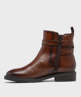 Bottines en cuir femme - Taneo vue3 - TANEO - GEMO