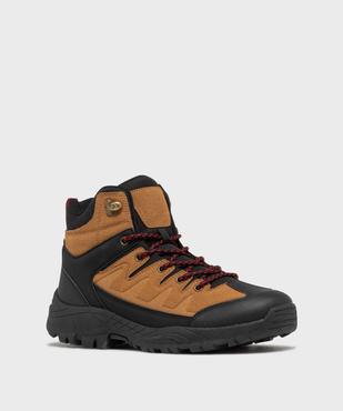 Chaussures de randonnée montantes à semelle crantée homme vue2 - 5 MILES - GEMO