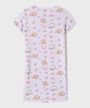 Chemise de nuit manches courtes à motifs fille - Hello Kitty vue3 - HELLO KITTY - GEMO