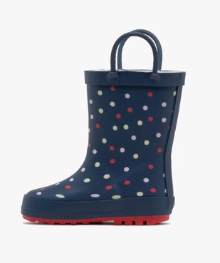 Bottes de pluie bébé garçon intérieur fourré avec deux anses  vue4 - LOVELY WINGS - GEMO