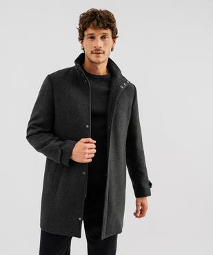 Manteau droit à double col amovible homme vue7 - GEMO (HOMME) - GEMO
