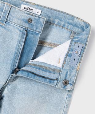 Jean flare à taille réglable en denim extensible fille vue2 - GEMO (ENFANT) - GEMO