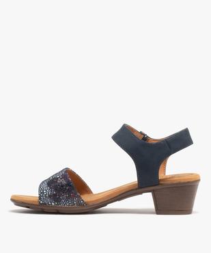 Sandales confort avec bride multicolore femme vue3 - G'FLEX - GEMO