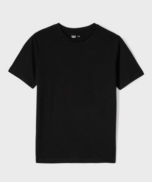 Tee-shirt à manches courtes uni garçon vue4 - GEMO (JUNIOR) - GEMO