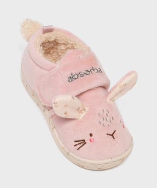 Chaussons forme lapin avec doublure chaude bébé fille - Absorba vue4 - ABSORBA - GEMO