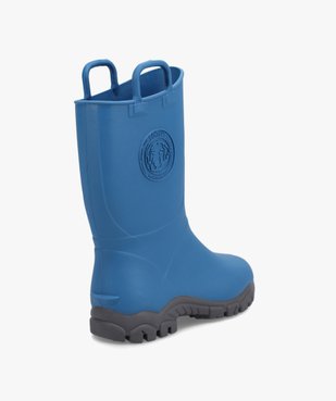 Bottes de pluie garçon unies à anses - Boatilus vue4 - BOATILUS - GEMO