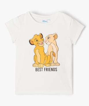 Tee-shirt fille manches courtes Le Roi Lion - Disney vue2 - DISNEY DTR - GEMO