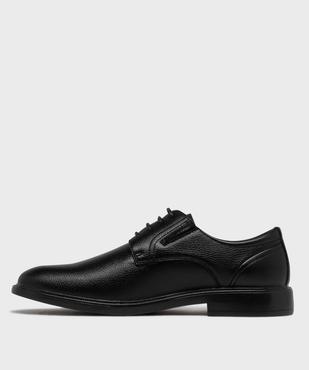 Derbies grainés à lacets et élastiques de confort homme vue3 - MARIO BALDANO - GEMO