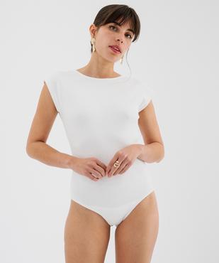 Body sans manches grand décolleté carré au dos femme vue3 - GEMO(FEMME PAP) - GEMO