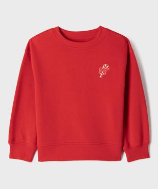Sweat de Noël imprimé devant et dos fille vue1 - GEMO 4G FILLE - GEMO