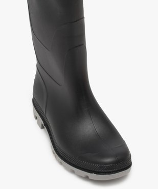 Bottes de pluie homme à semelle crantée contrastée vue5 - GEMO (EQUIPT) - GEMO