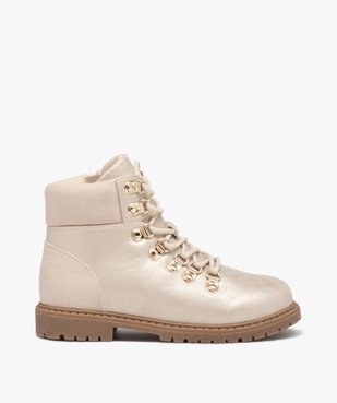 Boots irisés avec lacets montagne fille vue1 - GEMO (ENFANT) - GEMO