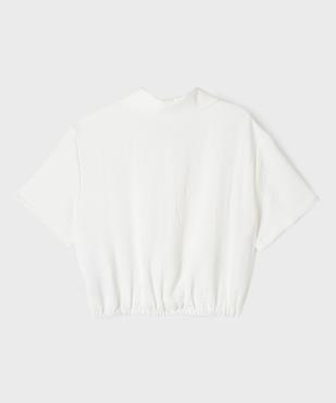 Chemise manches courtes coupe courte en crêpe froissé fille vue3 - GEMO 4G FILLE - GEMO