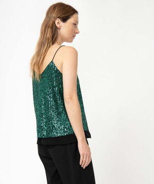 Débardeur de soirée femme avec sequins brodés vue3 - GEMO(FEMME PAP) - GEMO