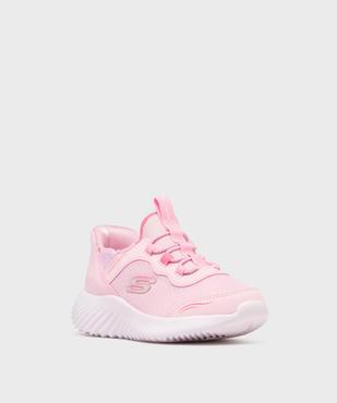 Baskets en toile pailletée faciles à enfiler fille - Skechers vue2 - SKECHERS - GEMO