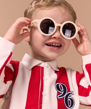 Sweat à rayures avec col polo bébé garçon - LuluCastagnette vue5 - LULU CASTAGNETTE GEMO FOR GOOD - GEMO