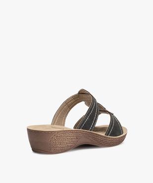 Mules femme confort dessus à brides ornées de strass vue4 - G'FLEX - GEMO
