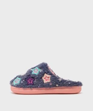 Chaussons mules fourrés à motifs étoiles et paillettes fille - Catimini vue3 - CATIMINI - GEMO