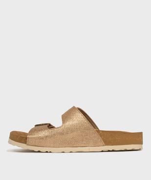 Mules anatomiques légères à  brides pailletées femme - Valentina Baldano vue3 - VALENTINA BALDA - GEMO