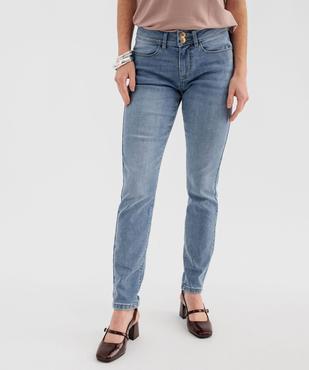 Jean skinny push-up taille normale femme vue1 - GEMO(FEMME PAP) - GEMO