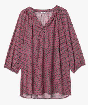 Blouse femme grande taille imprimée à manches 3/4 vue4 - GEMO (G TAILLE) - GEMO