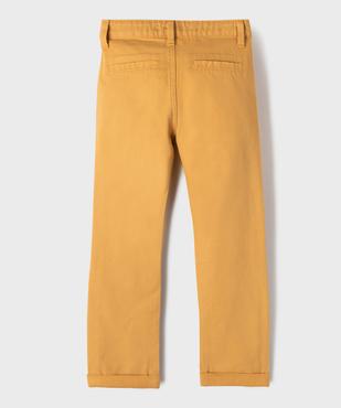 Pantalon chino avec ceinture ajustable garçon - LuluCastagnette vue4 - LULUCASTAGNETTE - GEMO