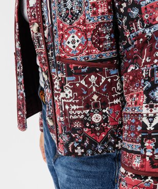 Veste matelassée à col rond à motifs femme vue5 - GEMO 4G FEMME - GEMO