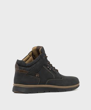 Boots midcut casual à col textile et semelle sport homme vue5 - URBAN STEPS - GEMO