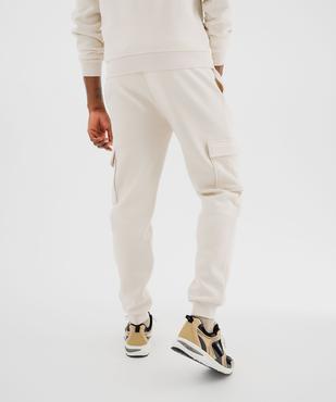 Pantalon de jogging avec poches à rabat homme vue3 - GEMO 4G HOMME - GEMO