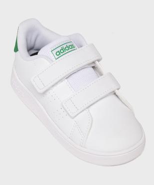 Baskets basses à scratch modèle Advantage CF garçon - Adidas vue5 - ADIDAS - GEMO