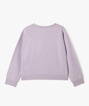Sweat ample avec inscription brodée en relief fille vue3 - GEMO 4G FILLE - GEMO