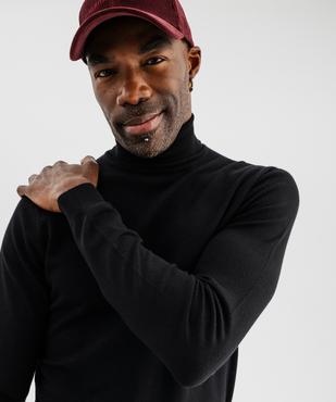 Pull col roulé en maille fine homme vue3 - GEMO 4G HOMME - GEMO