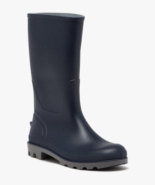 Bottes de pluie homme unies à semelle crantée avec cran de déchaussage  vue2 - GEMO (EQUIPT) - GEMO