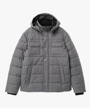Blouson chiné à capuche amovible homme vue7 - GEMO 4G HOMME - GEMO