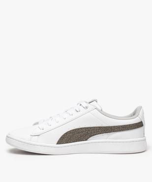 Baskets femme avec bandes pailletées sur les côtés vue3 - PUMA - GEMO