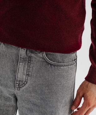 Jean loose en denim 100% coton homme vue2 - GEMO 4G HOMME - GEMO