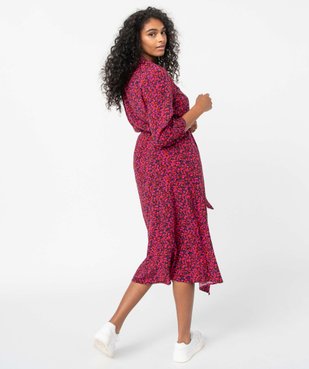 Robe femme imprimée longueur chevilles vue3 - GEMO(FEMME PAP) - GEMO