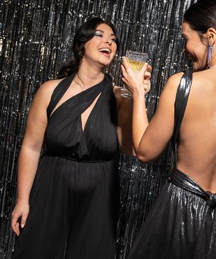 Combinaison pantalon multilook en maille fluide et brillante femme vue8 - GEMO(FEMME PAP) - GEMO