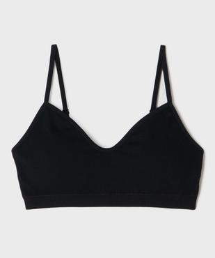 Brassière à fines bretelles avec mousses amovibles fille vue1 - GEMO 4G FILLE - GEMO