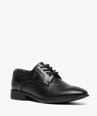 Derbies garçon unies à lacets vue2 - GEMO (ENFANT) - GEMO