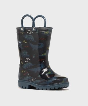 Bottes de pluie à motifs dinosaures à anses garçon - 5 Miles vue2 - 5 MILES - GEMO