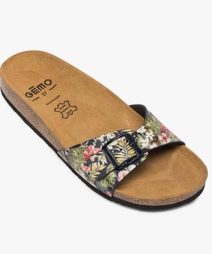 Mules femme à talon plat et bride ajustable vue5 - GEMO (CASUAL) - GEMO