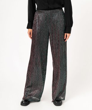 Pantalon de soirée métallisé femme vue1 - GEMO(FEMME PAP) - GEMO